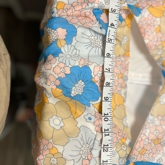 Eilly Bazar Short Sleeve Zip-Up Y2K Fitted Dress Size Small- Floral- Spring - Picture 12 of 12